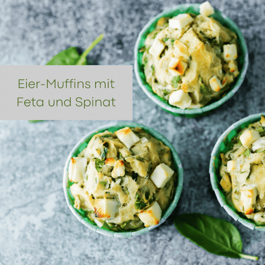 LOW-CARB EIER-MUFFINS MIT FETA UND SPINAT