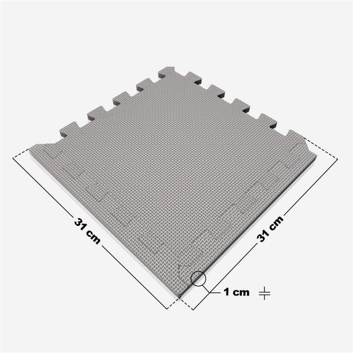 Bodenschutzmatten Set 30x30cm - 18 Matten inkl. Endstücke - MAXXUS