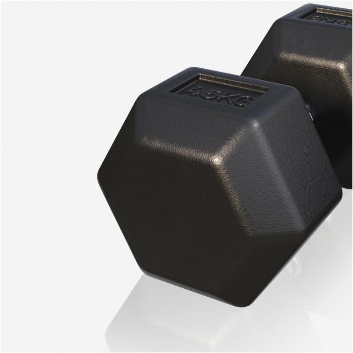 Hexagon Kurzhantel Gummi 2 - 50 kg - MAXXUS