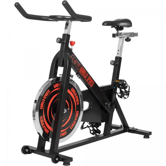 Indoor Cycling Fahrrad Schwarz/Rot - MAXXUS