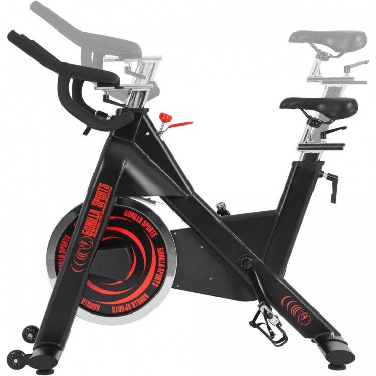 Indoor Cycling Profi Fahrrad Schwarz/Rot - MAXXUS