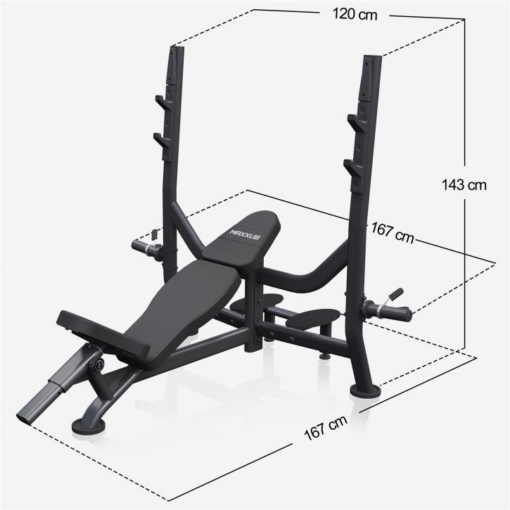 Schrägbank mit Ablage PRO Set - MAXXUS